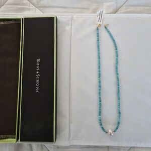 Ross-Simons Turquoise and Pearl Necklace